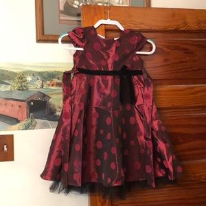 Red sparkle Christmas dress